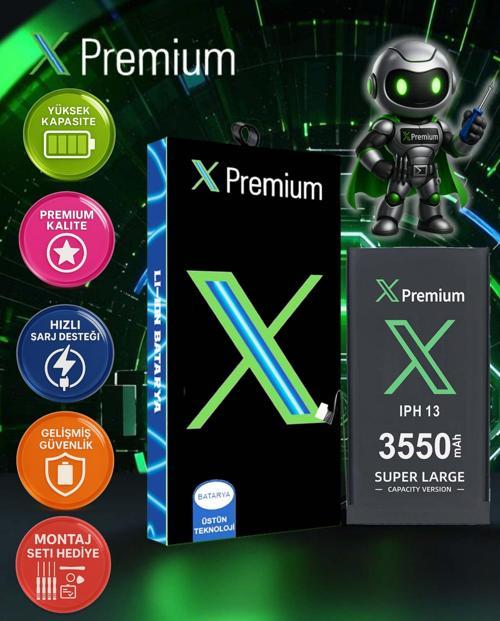 İPhone 13 Batarya Pil Süper Yüksek Kapasiteli Güçlendirilmiş 3550 mAh Xpremium