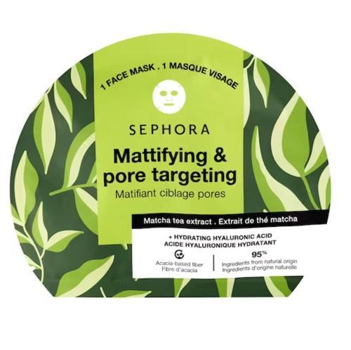 COLLECTION Fruit & Plant + Hyalurinc Acid Mask -Matcha Tea - Porları Hedef Alan & Matlaştırı