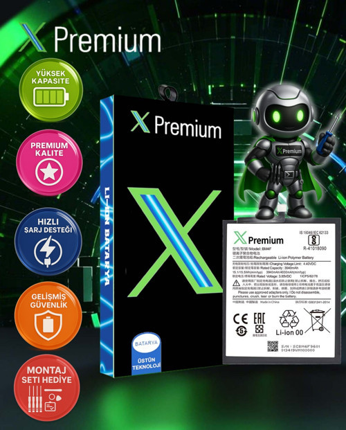 Xpremium Xiaomi Mi A3 / Mi 9 Lite BM4F Batarya Pil Süper Yüksek Kalite 4030 mAh