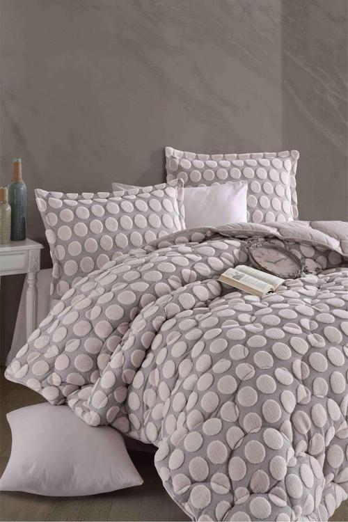 Wellsoft Jakarlı Tek Kişilik Uyku Seti Perle V1 Ekru