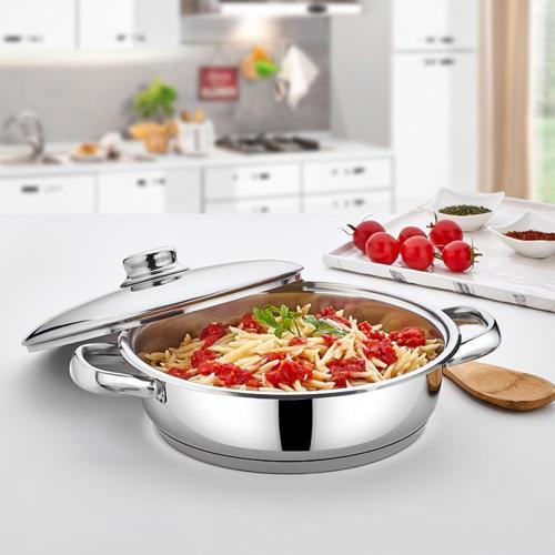 Çelik Mega Basık Tencere 26cm