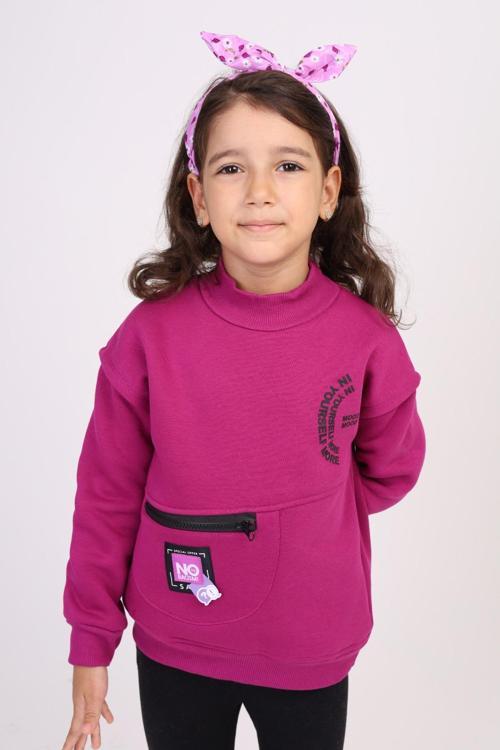 Toontoy Kız Çocuk Baskılı Sweatshirt