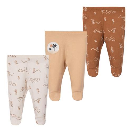 PALMİYE ÜÇLÜ PATİKLİ PANTOLON SET Bej
