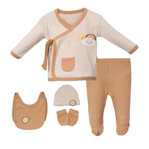 BULUTLU BEŞLİ SET Bej