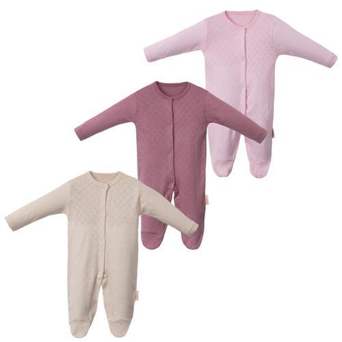 DESENLİ ÜÇLÜ TULUM SET Pembe