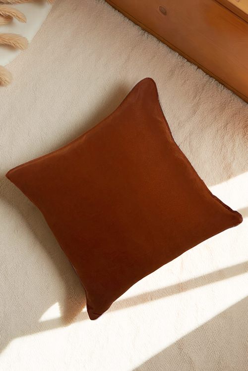 Milan Biyeli Kırlent Kılıfı 45x45cm Kiremit