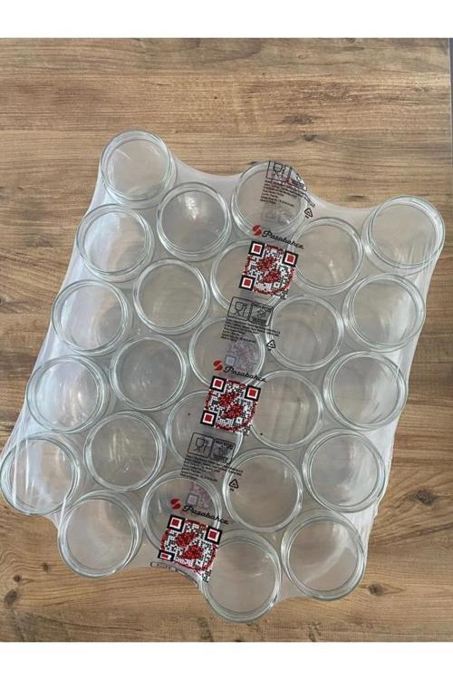 660 cc Cam Kavanoz Kapaklı 25 Li Paket Konserve Yarımlık