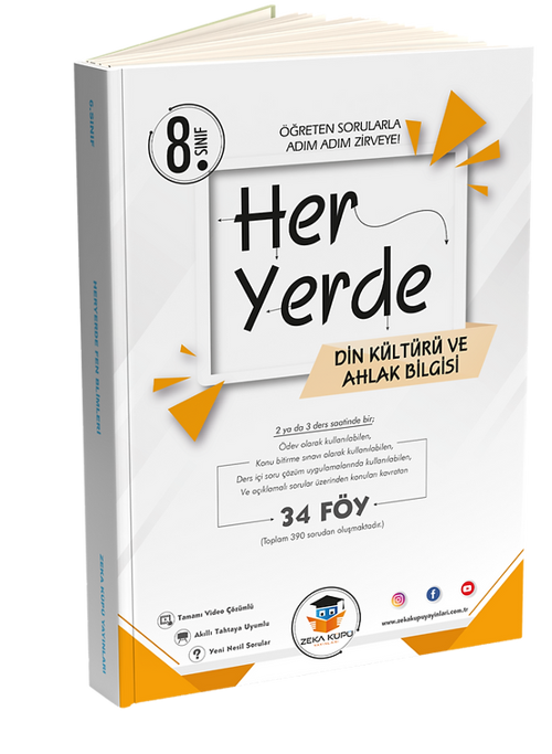 Zeka Küpü Yayınları 8. Sınıf LGS Her Yerde Din Kültürü Soru Föyleri