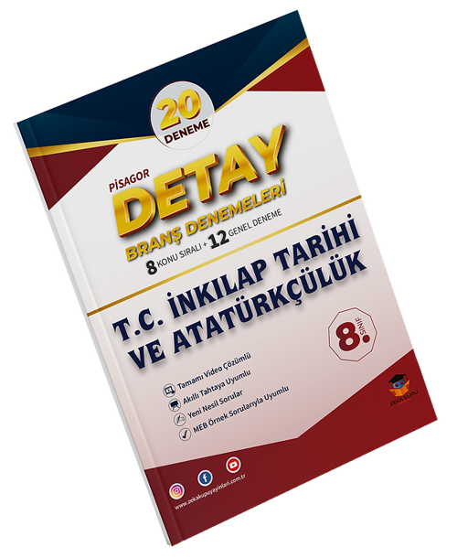 Zeka Küpü Yayınları 8. Sınıf Pisagor Detay İnkılap Tarihi 20li Branş Denemesi