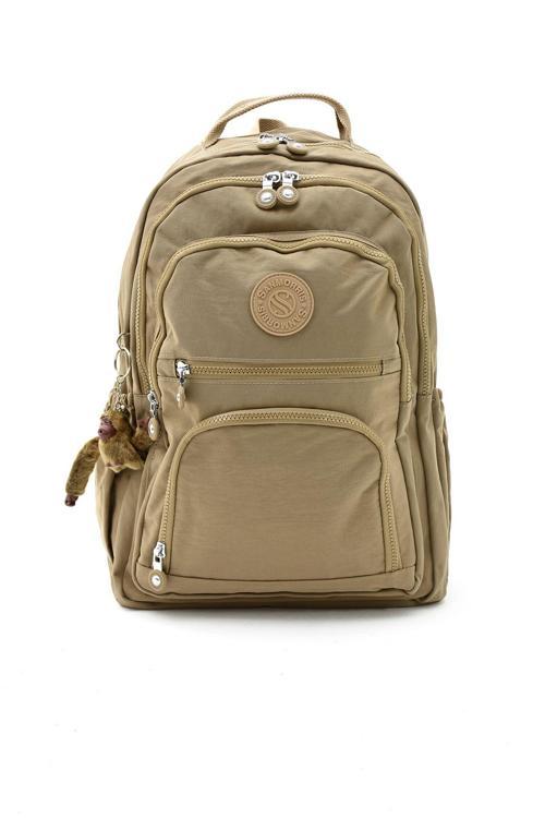 Unisex Suya Dayanıklı Krinkıl Kumaş Çok Gözlü Orta Boy Laptop Okul Ve Sırt Çantası 3013