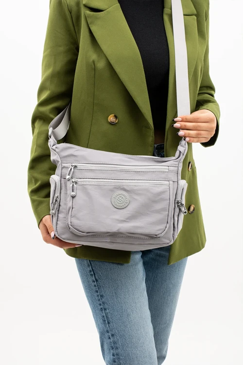 4005 Kadın Suya Dayanıklı Paraşüt Kumaş El Omuz Çantası Kol Çantası Çapraz Çantası