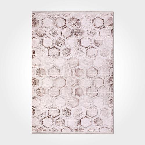 Michelle Krem Geometrik Etnik Modern Desenli Pamuk Hav Vermeyen Leke Tutmayan Kolay Temizlenen Yumuşak Makine Salon Yolluk Mutfak Halı