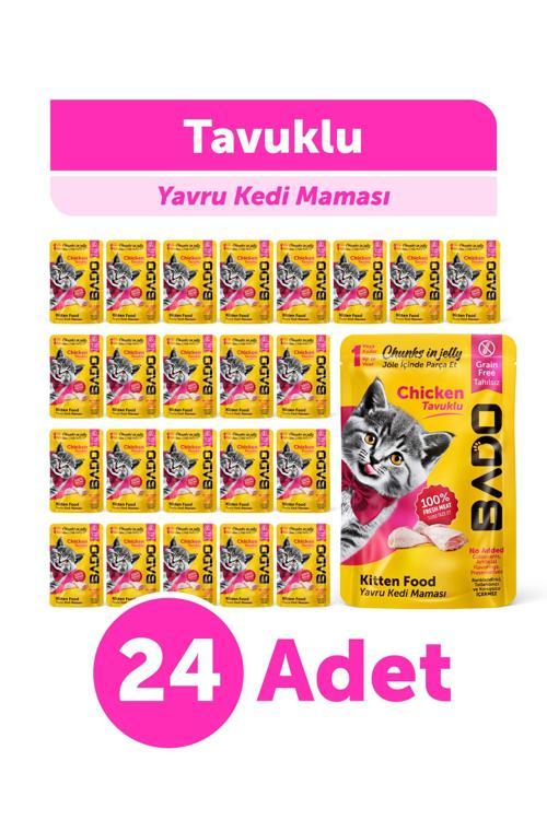 Yavru Yaş Kedi Maması Tavuk Etli 85Gr 24'lü