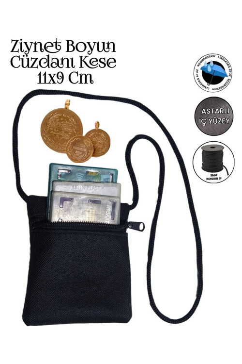 Boyun Cüzdanı Ziynet Kimlik Kart Boyun Cüzdanı Kese