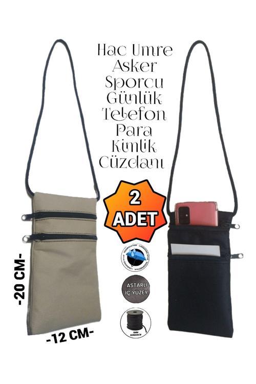 Asker Umre Hac Sporcu Su Geçirmez Telefon Para Kimlik Boyun Cüzdanı Günlük Kullanıma Uygun