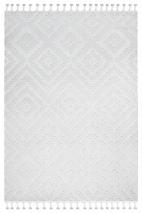 Lavander Krem Geometrik Etnik Modern Desenli Hav Vermeyen Leke Tutmayan Kolay Temizlenen Yumuşak Makine Salon Yolluk Mutfak Halı