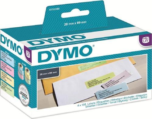 89x28mm LW Karışık Renkli Adres Etiketi (99011)