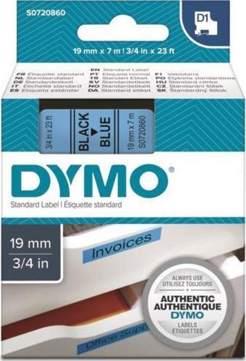 D1 Mavi/Siyah Yedek Şerit 19mm x 7mt (45806)
