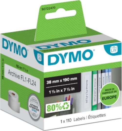 Dar Klasörlere Uyumlu Sırt Etiketi 190x38mm (99018)