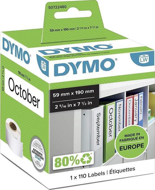 Geniş Klasörlere Uyumlu Sırt Etiketi 59x190mm (99019)