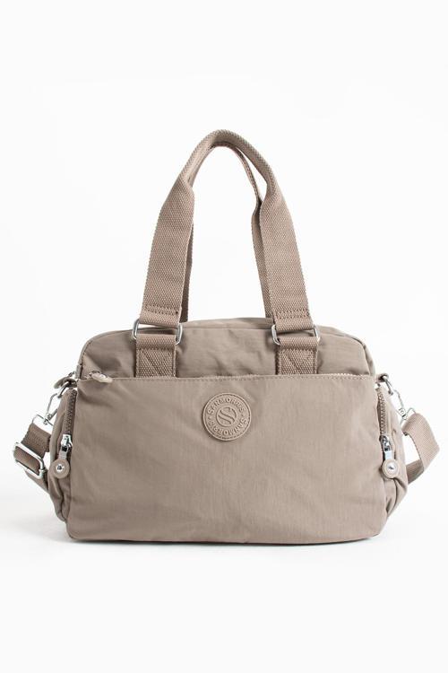Unisex Krinkıl Kumaş Omuz Ve Çapraz AskılI Çanta