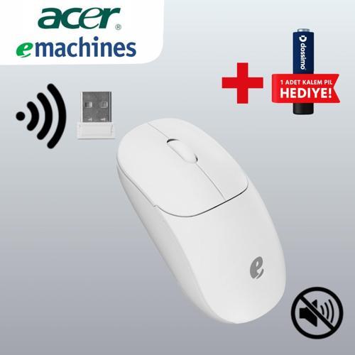eMachines Usb Beyaz 2.4Ghz Kablosuz Mouse (Pil Hediyeli) - EAM080