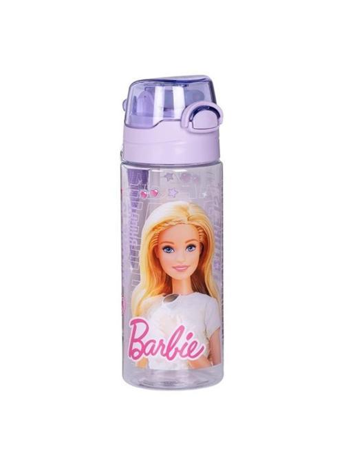 Kız Çocuk Barbie Matara Lila Renk 500 ml 1 Adet Lisanslı Barbi Suluk Okul Matarası Öğrenci Suluğu