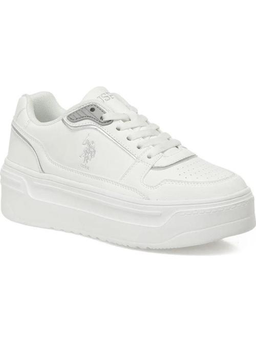 U.S.POLO ASSN.CAROLINE 5PR BEYAZ COMFORT CASUAL ANATOMİK SPOR AYAKKABI