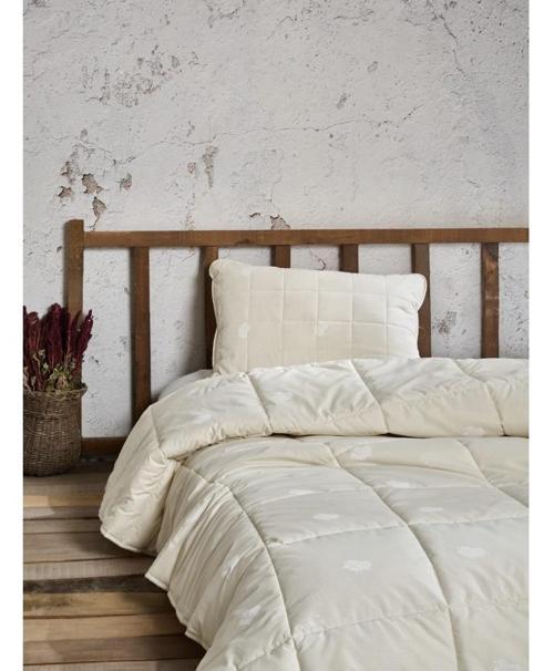 Tek Kişilik %100 Yün Yorgan (155x215)