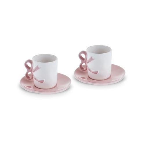 Ribbon 2 Kişilik Kahve Fincanı 110 ml Pembe