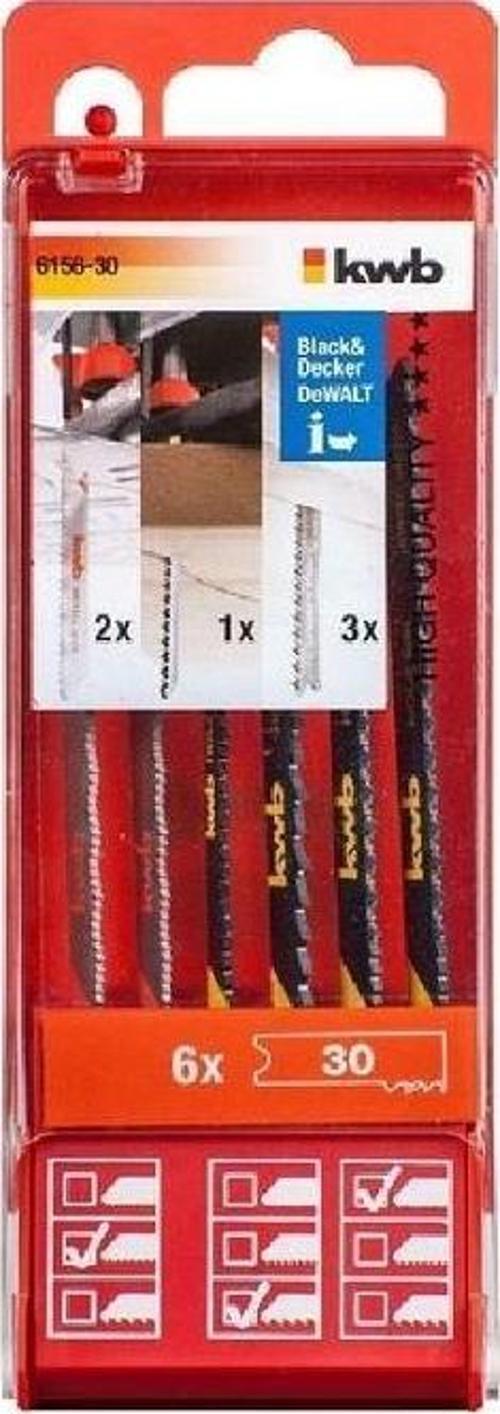 615630 Dekupaj Testere Bıçak Seti T Uç 6 Parça