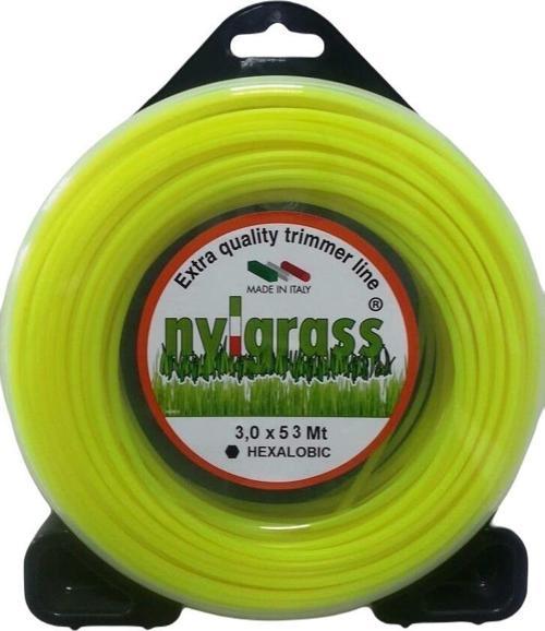Sarı Altıköşe Tırpan Misinası 3.0 mm 53 mt