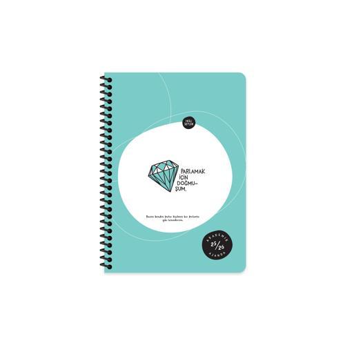 A5 Spiralli Akademik Ajanda - Parlamak İçin Doğmuşum