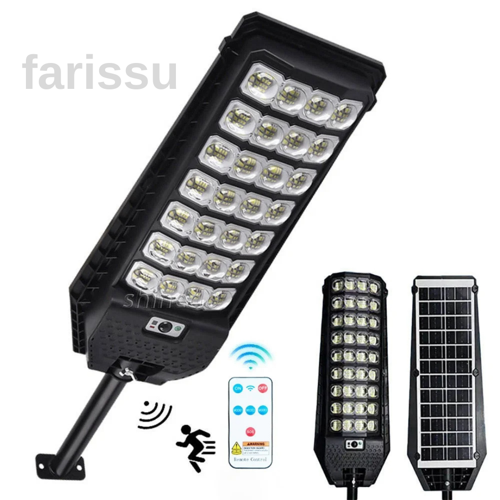 Güneş Enerjili, Hareket Sensörlü Dış Mekan LED Sokak Lambası Solar Aydınlatma