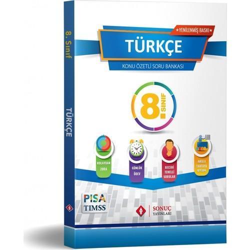 Sonuç Yayınları 8. Sınıf Türkçe Konu Özetli Soru Bankası