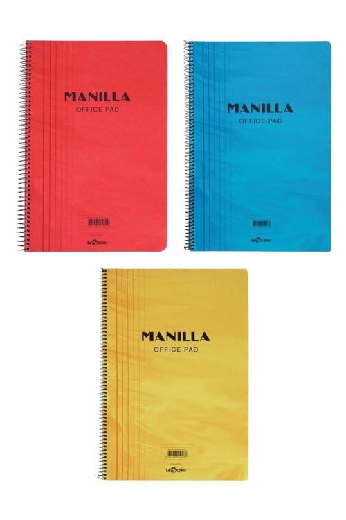 3'lü Manilla Okul Defter 17x24 Çizgili
