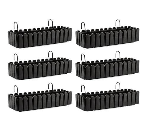 SO-İB03 Askılı Balkon Saksı Takımı 14 lt Antrasit 6 Adet