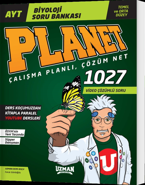 Uzman Yayınları Ayt Biyoloji Planet Temel ve Orta Düzey Soru Bankası