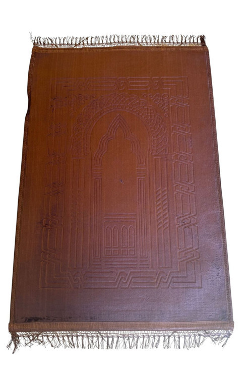 Hac Umre Hediyelik Lüks Kalın Yumuşak Peluş Seccade Kaymaz Taban 80X120 Cm