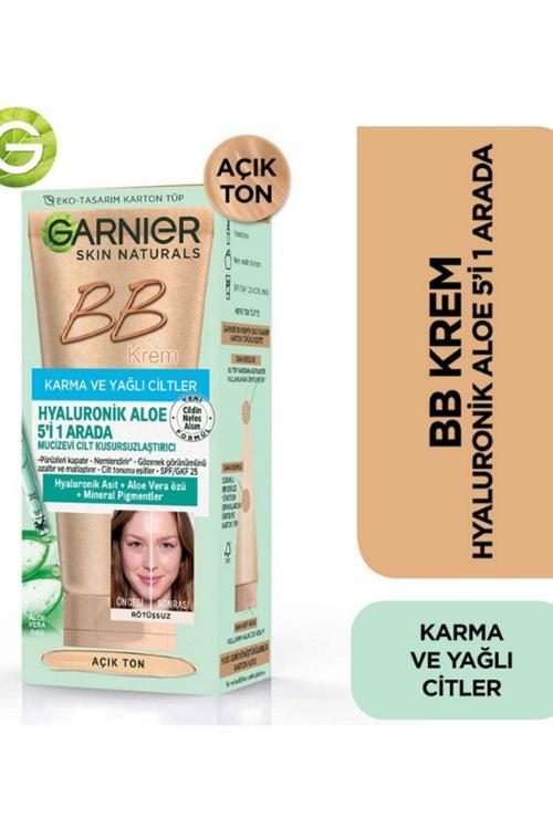 Bb Krem Hyaluronik Aloe 5'İ 1 Arada Mucizevi Cilt Kusursuzlaştırıcı Spf25 - Açık Ton
