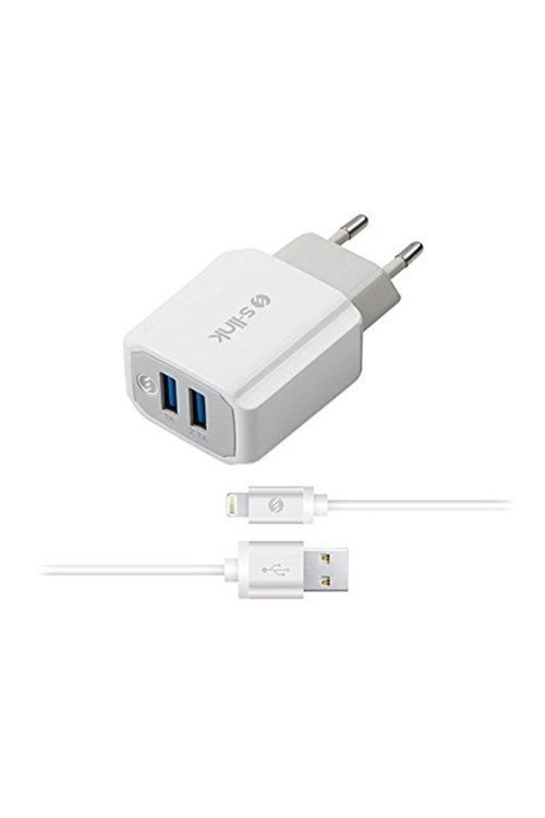 Swapp Sw-C625 5V 2.1A Usb + Iphone Lightning Kablolu Ev Şarj Adaptör