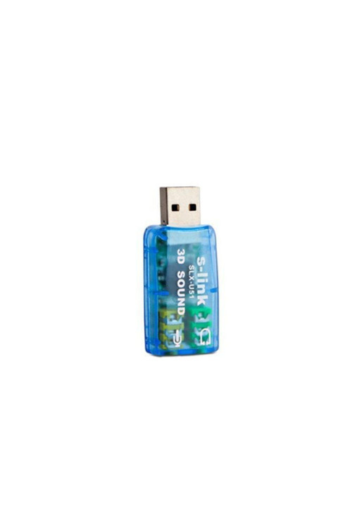 S-Lınk Slx-U51 Usb Ses Kartı 2.0 Çevirici Adaptör