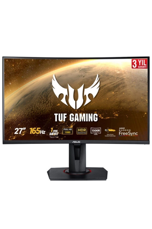 Tuf Gaming Vg27Vq 27" 165Hz 1Ms (Hdmı+Display+Dvı-D) Freesync Full Hd Curved Monitör