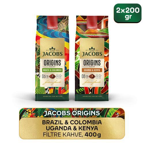 Origins Brazil & Colombia + Uganda & Kenya Filtre Kahve 200gr 2'li Paket