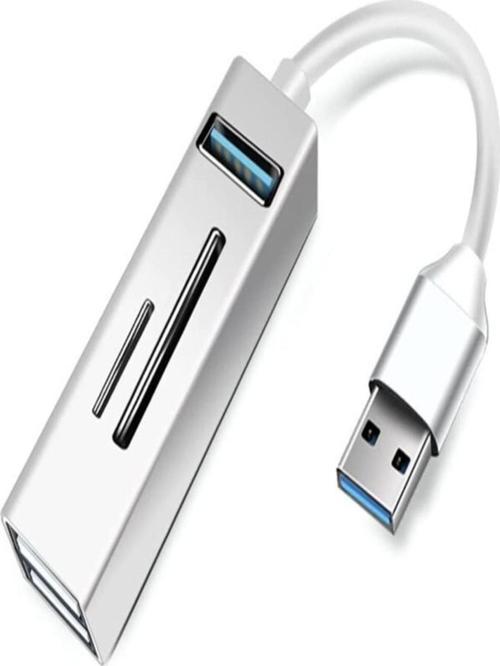 Pc Usb Çoklayıcı 3.0 Hub Usb To Usb 5in1 Port Hızlı Aktarım 5gbps Usb Hafıza Kart Okuyucu A803