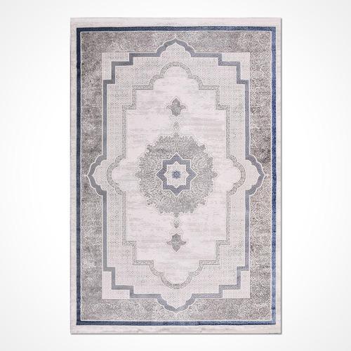 Krem Klasik Etnik Modern Desenli Akrilik Hav Vermeyen Leke Tutmayan Kolay Temizlenen Yumuşak Makine Salon Yolluk Mutfak Halı