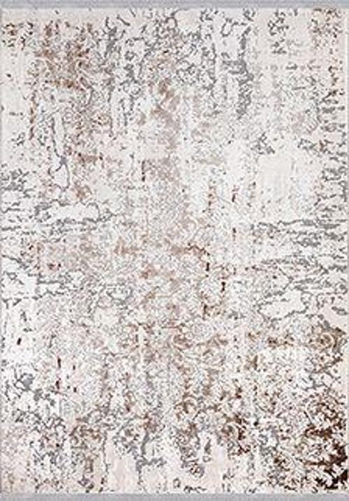 Sirhan Eskitme Kahverengi Akrilik Dikdörtgen Modern Desenli Akrilik Hav Vermeyen Leke Tutmayan Kolay Temizlenen Yumuşak Makine Salon Yolluk Mutfak Halı