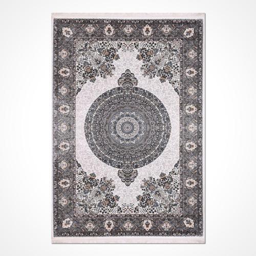  Klasik Kahverengi Viskon Dikdörtgen Modern Desenli Akrilik Hav Vermeyen Leke Tutmayan Kolay Temizlenen Yumuşak Makine Salon Yolluk Mutfak Halı