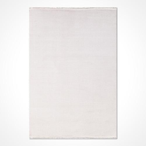 Beyaz Düz Etnik Modern Desenli Akrilik Hav Vermeyen Leke Tutmayan Kolay Temizlenen Yumuşak Makine Salon Yolluk Mutfak Halı