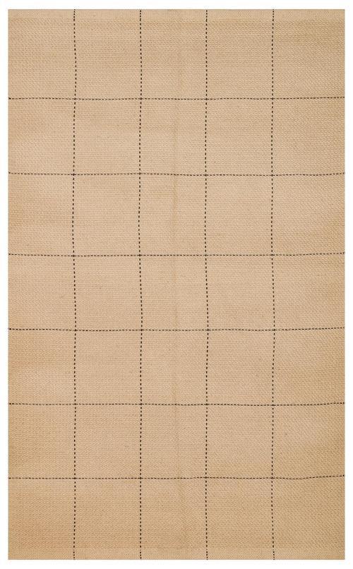 Çizgili Bej Pamuk Dikdörtgen Modern Desenli Akrilik Hav Vermeyen Leke Tutmayan Kolay Temizlenen Yumuşak Makine Salon Yolluk Mutfak Halı